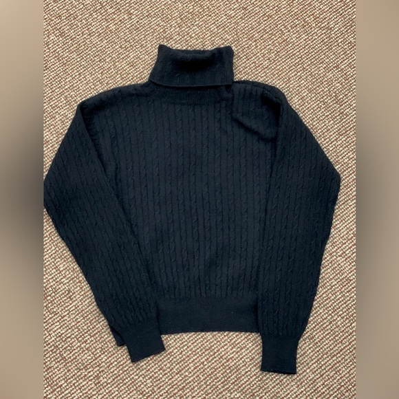 Women’s Small Petite Leyla Mitra 100% Cashmere Turtleneck Sweater - Picture 7 of 12
